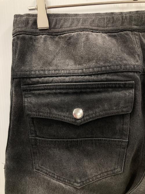 BREATH（ブレス）BREATH (ブレス) COATING SIDE BUTTON DENIM PANTS（コーティング サイド ボタン デニム パンツ） グレー サイズ:Mの古着・服飾アイテム