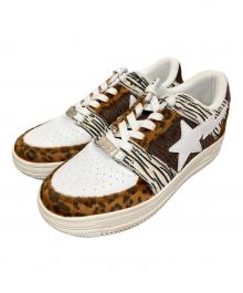 A BATHING APE（ア ベイシング エイプ）の古着「スニーカー ベイプスタ ロー M2 "アニマルミックス"」｜ブラウン×ホワイト