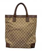 GUCCIグッチ）の古着「トートバッグ GG」｜ベージュ