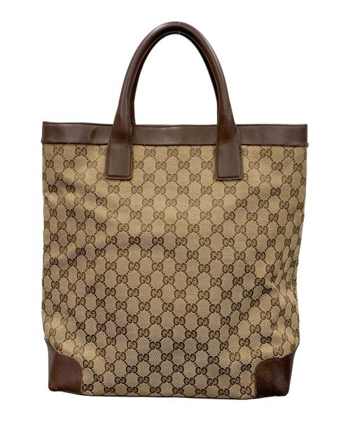 GUCCI（グッチ）GUCCI (グッチ) トートバッグ GG ベージュ サイズ:実寸サイズにてご確認ください。の古着・服飾アイテム