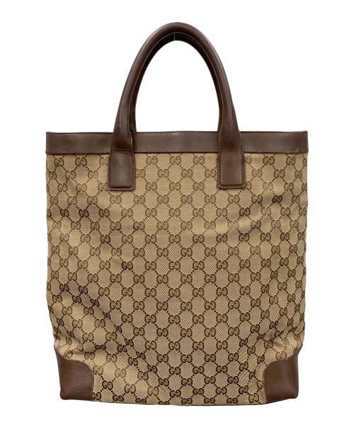 GUCCI（グッチ）GUCCI (グッチ) トートバッグ GG ベージュ サイズ:実寸サイズにてご確認ください。の古着・服飾アイテム