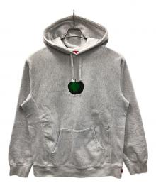 SUPREME（シュプリーム）の古着「プルオーバーパーカー Apple Hooded Sweatshirt（アップル フーデッド スウェットシャツ）」｜グレー