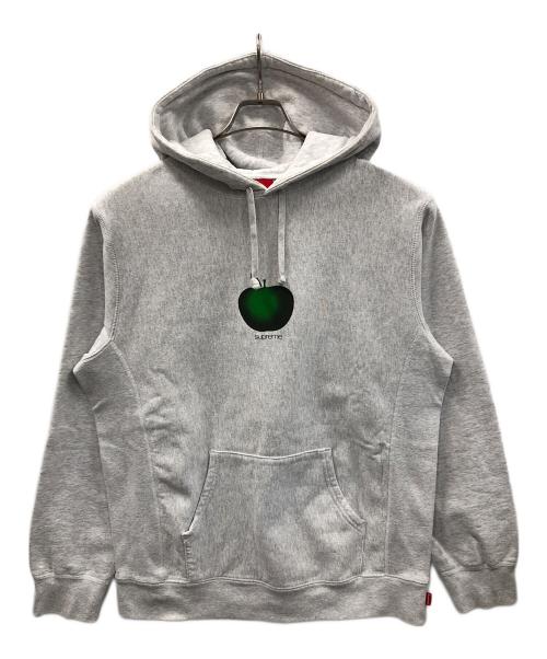 SUPREME（シュプリーム）SUPREME (シュプリーム) プルオーバーパーカー Apple Hooded Sweatshirt（アップル フーデッド スウェットシャツ） グレー サイズ:Largeの古着・服飾アイテム