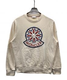 MONCLER（モンクレール）の古着「フロント刺繍スウェット」｜オフホワイト