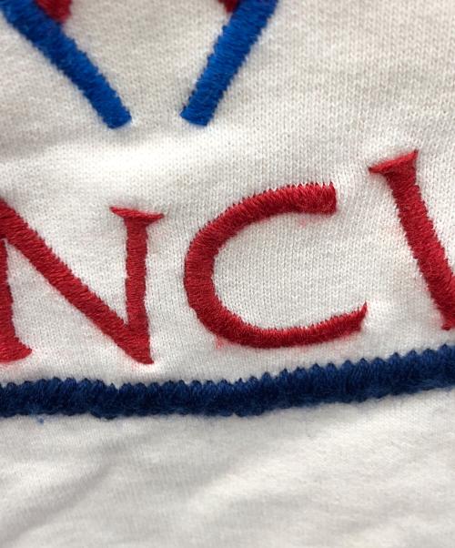 MONCLER（モンクレール）MONCLER (モンクレール) フロント刺繍スウェット オフホワイト サイズ:Lの古着・服飾アイテム