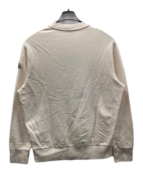MONCLER（モンクレール）MONCLER (モンクレール) フロント刺繍スウェット オフホワイト サイズ:Lの古着・服飾アイテム