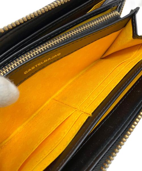 CASTELBAJAC（カステルバジャック）CASTELBAJAC (カステルバジャック) 長財布 NEZEL（ネゼル） ホワイト×ブラック サイズ:実寸サイズにてご確認ください。の古着・服飾アイテム