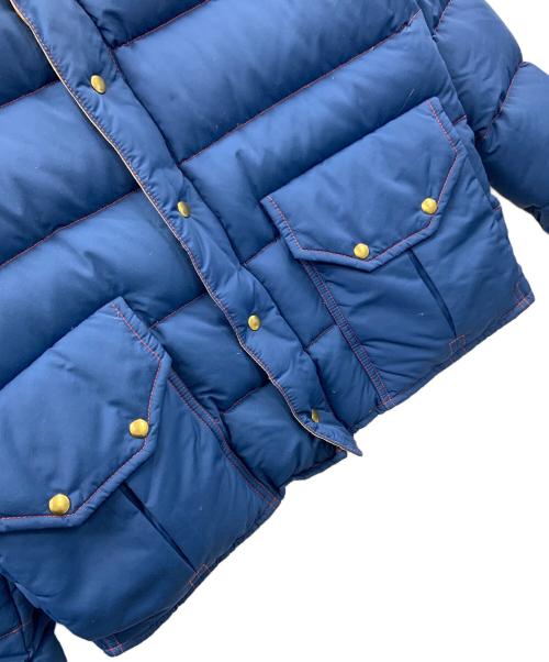 DUBBLE WORKS（ダブルワークス）DUBBLE WORKS (ダブルワークス) ダウンジャケット ブルー×カーキ サイズ:Mの古着・服飾アイテム