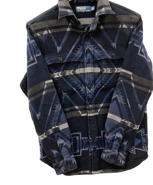 POLO RALPH LAUREN（ポロ・ラルフローレン）POLO RALPH LAUREN (ポロ・ラルフローレン) ネルシャツジャケット ブルー サイズ:Sの古着・服飾アイテム