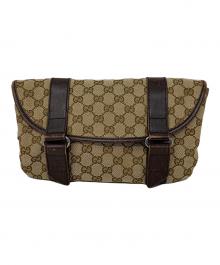 GUCCI（グッチ）の古着「ウエストバッグ GGキャンバス」｜ベージュ