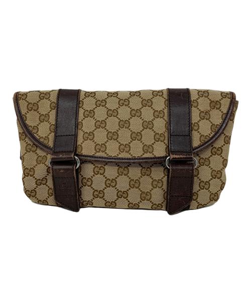 GUCCI（グッチ）GUCCI (グッチ) ウエストバッグ GGキャンバス ベージュ サイズ:実寸サイズにてご確認ください。の古着・服飾アイテム