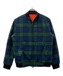 FRED PERRY（フレッドペリー）の古着「中綿リバーシブルブルゾン」｜ネイビー×グリーン