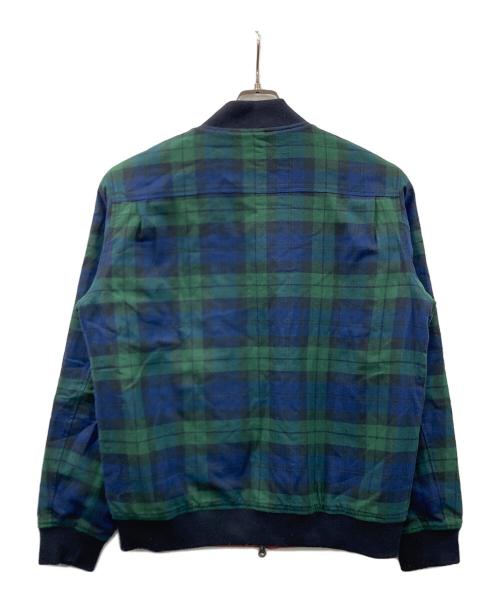FRED PERRY（フレッドペリー）FRED PERRY (フレッドペリー) 中綿リバーシブルブルゾン ネイビー×グリーン サイズ:Lの古着・服飾アイテム