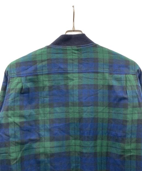 FRED PERRY（フレッドペリー）FRED PERRY (フレッドペリー) 中綿リバーシブルブルゾン ネイビー×グリーン サイズ:Lの古着・服飾アイテム