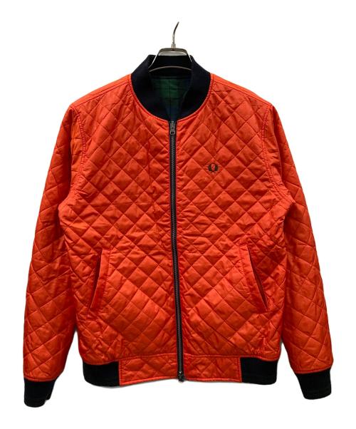 FRED PERRY（フレッドペリー）FRED PERRY (フレッドペリー) 中綿リバーシブルブルゾン ネイビー×グリーン サイズ:Lの古着・服飾アイテム