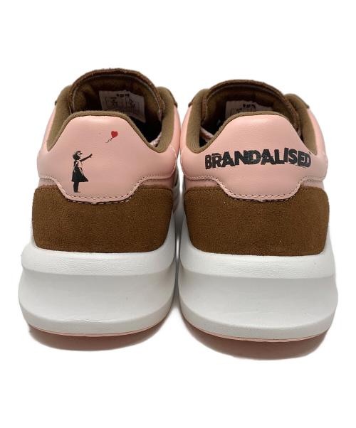 Sangacio（サンガッチョ）SANGACIO (サンガッチョ) スニーカー BRANDALISED（ブランダライズド） にゅ～ず ピンク×ブラウン サイズ:27cmの古着・服飾アイテム