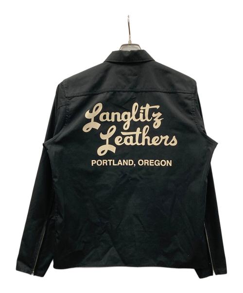 Langlitz Leathers（ラングリッツレザー）Langlitz Leathers (ラングリッツレザー) ワークシャツ ブラック サイズ:Mの古着・服飾アイテム