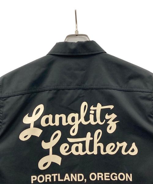 Langlitz Leathers（ラングリッツレザー）Langlitz Leathers (ラングリッツレザー) ワークシャツ ブラック サイズ:Mの古着・服飾アイテム