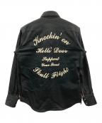SKULL FLIGHTスカルフライト）の古着「ウエスタンシャツ」｜ブラック