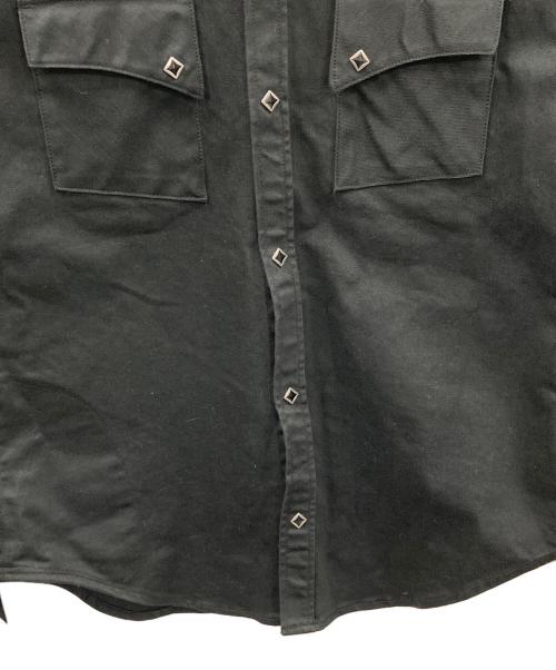 SKULL FLIGHT（スカルフライト）SKULL FLIGHT (スカルフライト) ウエスタンシャツ ブラック サイズ:Lの古着・服飾アイテム