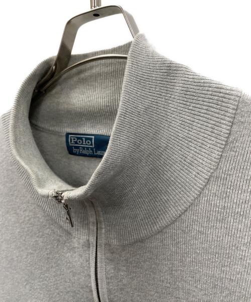 POLO RALPH LAUREN（ポロ・ラルフローレン）POLO RALPH LAUREN (ポロ・ラルフローレン) フルジップスウェット ライトグレー サイズ:Lの古着・服飾アイテム