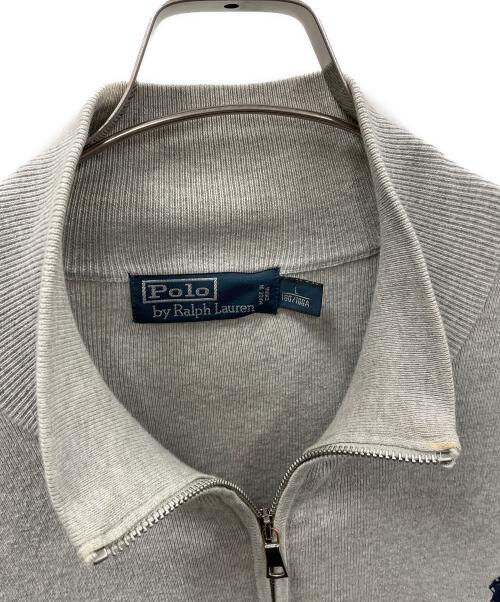 POLO RALPH LAUREN（ポロ・ラルフローレン）POLO RALPH LAUREN (ポロ・ラルフローレン) フルジップスウェット ライトグレー サイズ:Lの古着・服飾アイテム
