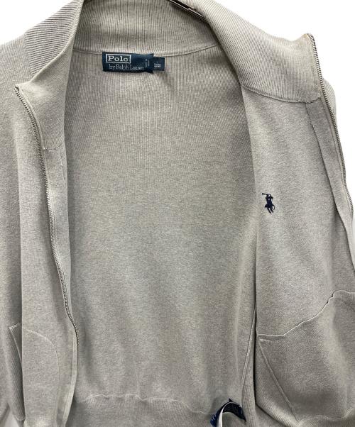 POLO RALPH LAUREN（ポロ・ラルフローレン）POLO RALPH LAUREN (ポロ・ラルフローレン) フルジップスウェット ライトグレー サイズ:Lの古着・服飾アイテム