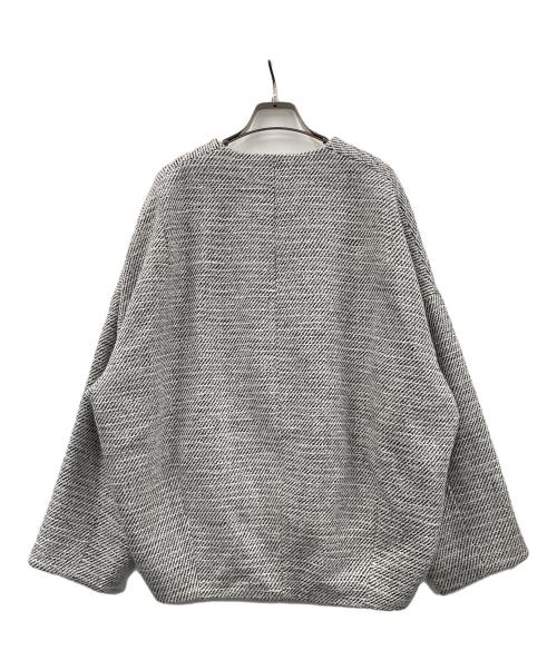 ELENDEEK（エレンディーク）ELENDEEK (エレンディーク) コート TWEED FORM SHORT CT（ツイード フォルム ショート コート） グレー サイズ:Fの古着・服飾アイテム