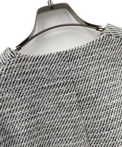 ELENDEEK（エレンディーク）ELENDEEK (エレンディーク) コート TWEED FORM SHORT CT（ツイード フォルム ショート コート） グレー サイズ:Fの古着・服飾アイテム