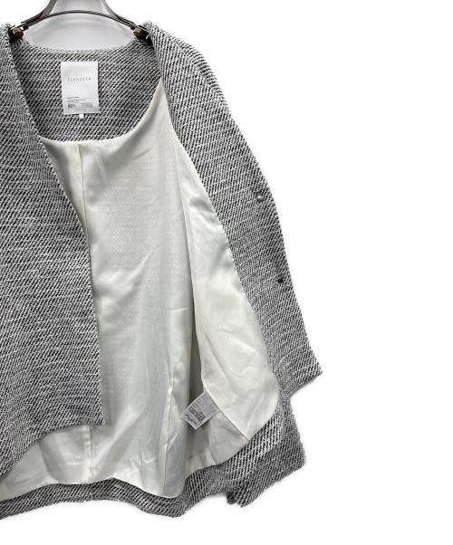 ELENDEEK（エレンディーク）ELENDEEK (エレンディーク) コート TWEED FORM SHORT CT（ツイード フォルム ショート コート） グレー サイズ:Fの古着・服飾アイテム