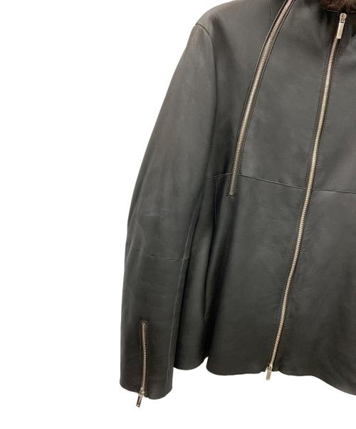 EMPORIO ARMANI（エンポリオ アルマーニ）EMPORIO ARMANI (エンポリオ アルマーニ) レザージャケット ブラック サイズ:実寸サイズにてご確認ください。の古着・服飾アイテム