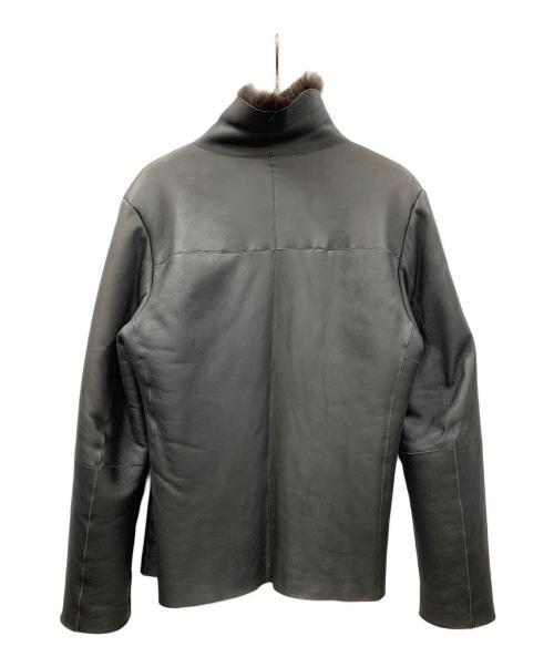 EMPORIO ARMANI（エンポリオ アルマーニ）EMPORIO ARMANI (エンポリオ アルマーニ) レザージャケット ブラック サイズ:実寸サイズにてご確認ください。の古着・服飾アイテム
