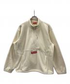 SUPREMEシュプリーム）の古着「ハーフジップスウェット Polartec Harf Zip Pullover（ポーラテック ハーフジップ プルオーバー）」｜アイボリー