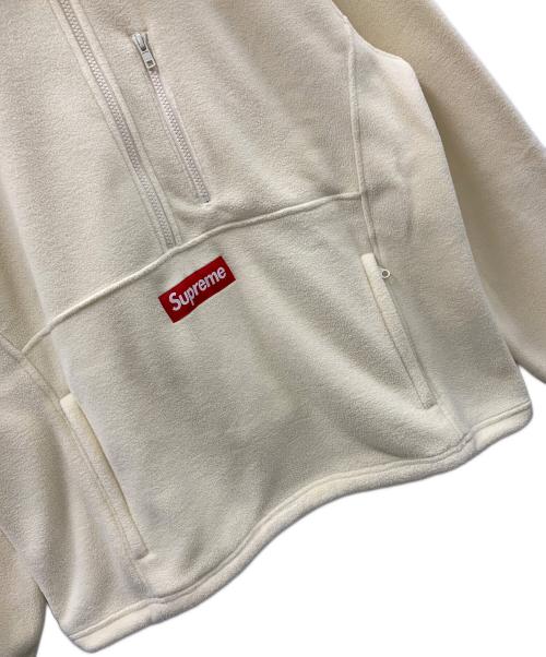 SUPREME（シュプリーム）SUPREME (シュプリーム) ハーフジップスウェット Polartec Harf Zip Pullover（ポーラテック ハーフジップ プルオーバー） アイボリー サイズ:Lの古着・服飾アイテム