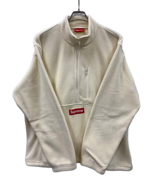 SUPREME（シュプリーム）SUPREME (シュプリーム) ハーフジップスウェット Polartec Harf Zip Pullover（ポーラテック ハーフジップ プルオーバー） アイボリー サイズ:Lの古着・服飾アイテム