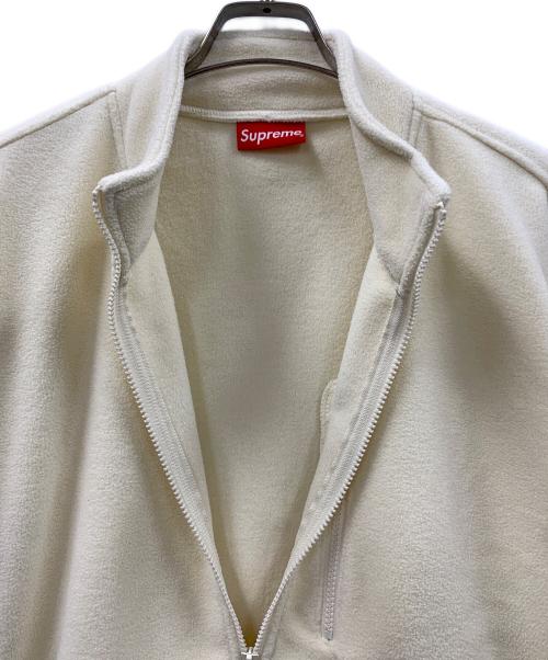 SUPREME（シュプリーム）SUPREME (シュプリーム) ハーフジップスウェット Polartec Harf Zip Pullover（ポーラテック ハーフジップ プルオーバー） アイボリー サイズ:Lの古着・服飾アイテム