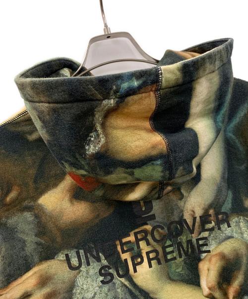 SUPREME（シュプリーム）SUPREME (シュプリーム) プルオーバーパーカー 15SS Hooded Sweatshirt（ 15SS フーデッド スウェットシャツ） オリーブ×ブラウン サイズ:Lの古着・服飾アイテム