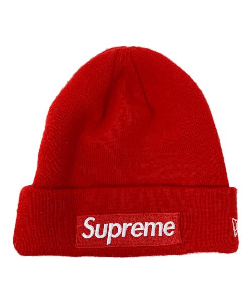 SUPREME（シュプリーム）SUPREME (シュプリーム) NEWERA (ニューエラ) ニットキャップ Box Logo Beanie（ボックス ロゴ ビーニー） レッド サイズ:実寸サイズにてご確認ください。の古着・服飾アイテム
