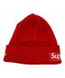 中古・古着 SUPREME (シュプリーム) NEWERA (ニューエラ) ニットキャップ Box Logo Beanie（ボックス ロゴ ビーニー） レッド サイズ:実寸サイズにてご確認ください。：8000円