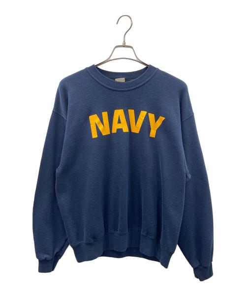 M.J.SOFFE（ソフィー）M.J.SOFFE (ソフィー) スウェット ネイビー×イエロー サイズ:Lの古着・服飾アイテム