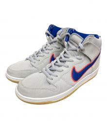 NIKE（ナイキ）の古着「ハイカットスニーカー」｜ライトグレー×ブルー