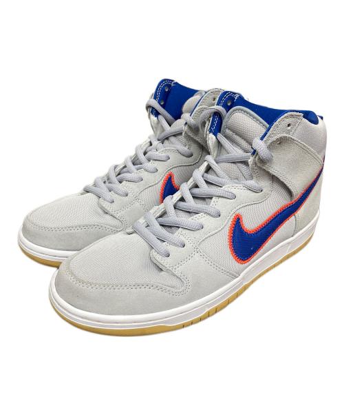 NIKE（ナイキ）NIKE (ナイキ) ハイカットスニーカー ライトグレー×ブルー サイズ:28の古着・服飾アイテム