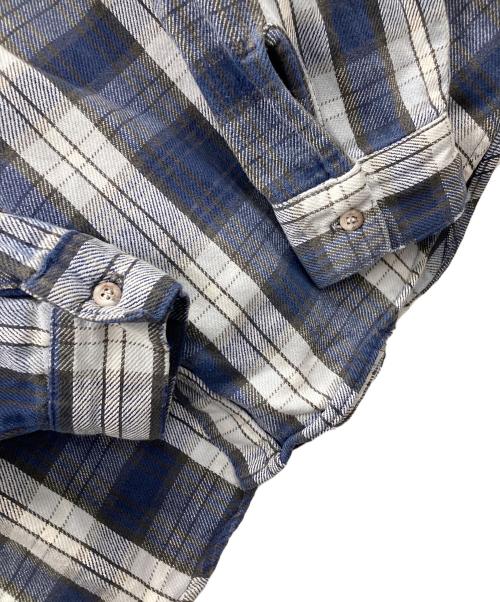 FIVE BROTHER（ファイブブラザー）FIVE BROTHER (ファイブブラザー) ヴィンテージネルシャツ ブルー×ホワイト サイズ:2XLの古着・服飾アイテム