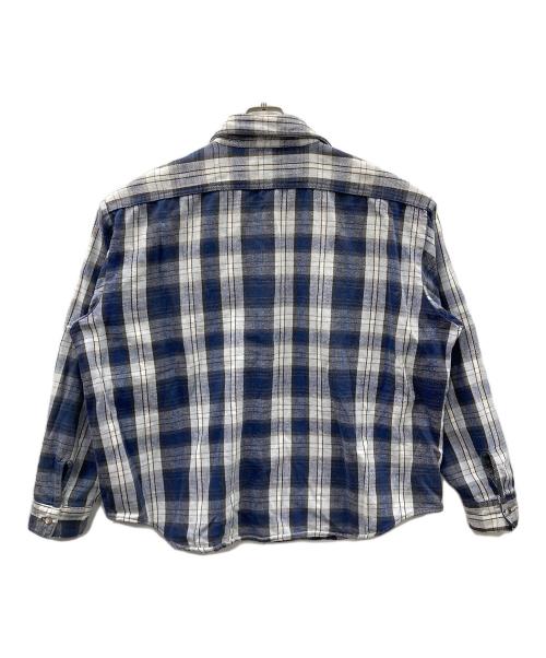 FIVE BROTHER（ファイブブラザー）FIVE BROTHER (ファイブブラザー) ヴィンテージネルシャツ ブルー×ホワイト サイズ:2XLの古着・服飾アイテム