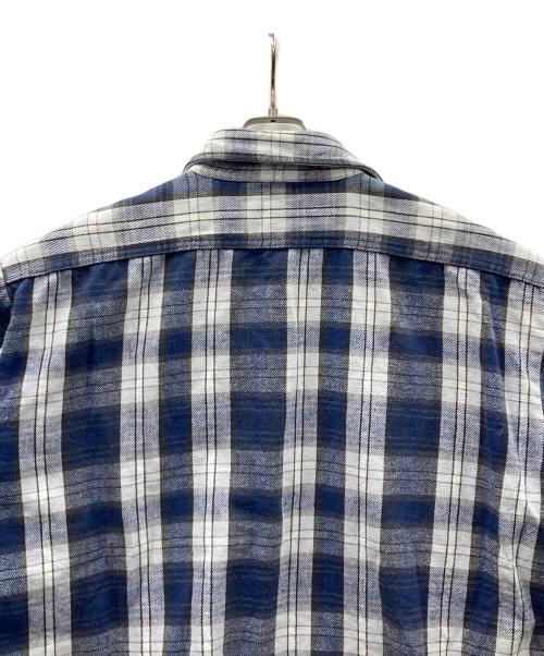 FIVE BROTHER（ファイブブラザー）FIVE BROTHER (ファイブブラザー) ヴィンテージネルシャツ ブルー×ホワイト サイズ:2XLの古着・服飾アイテム