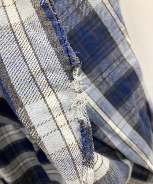 FIVE BROTHER（ファイブブラザー）FIVE BROTHER (ファイブブラザー) ヴィンテージネルシャツ ブルー×ホワイト サイズ:2XLの古着・服飾アイテム