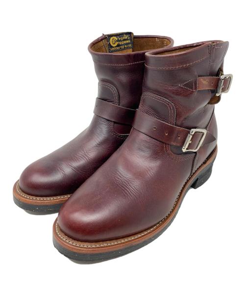CHIPPEWA（チペワ）CHIPPEWA (チペワ) エンジニアブーツ ブラウン サイズ:27cmの古着・服飾アイテム