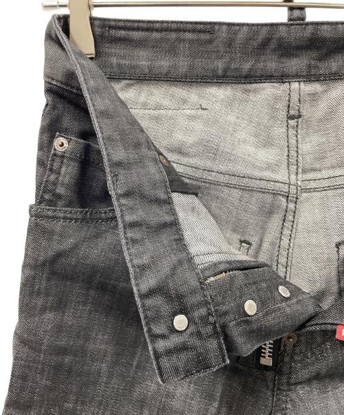 DSQUARED2（ディースクエアード）DSQUARED2 (ディースクエアード) スキニーデニムパンツ ブラック サイズ:42の古着・服飾アイテム