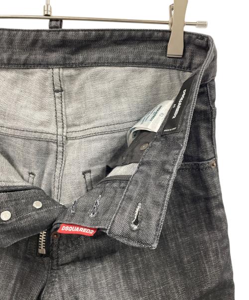 DSQUARED2（ディースクエアード）DSQUARED2 (ディースクエアード) スキニーデニムパンツ ブラック サイズ:42の古着・服飾アイテム