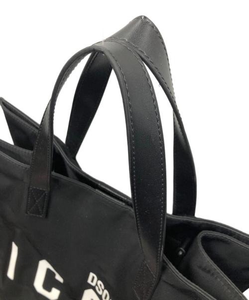 DSQUARED2（ディースクエアード）DSQUARED2 (ディースクエアード) 2WAYバッグ トートバッグ ショルダーバッグ 	ICON（アイコン） ブラック サイズ:実寸サイズにてご確認くださいの古着・服飾アイテム